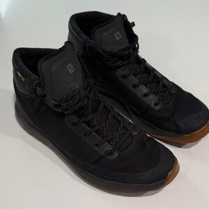 Salomon Men's Acro Chukkha Black and Brown Sneakers